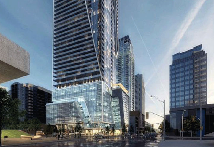 Aerial View of 1 Elgin East Condos at 
Yonge St & Eglinton