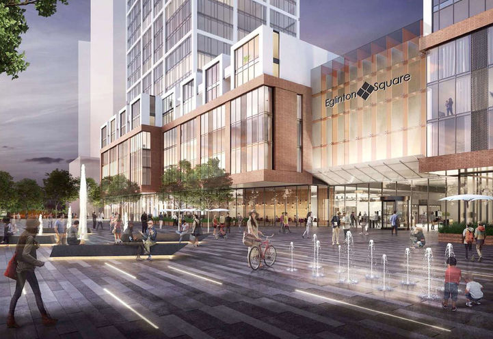 East view of Piazza at 1 Eglinton Square