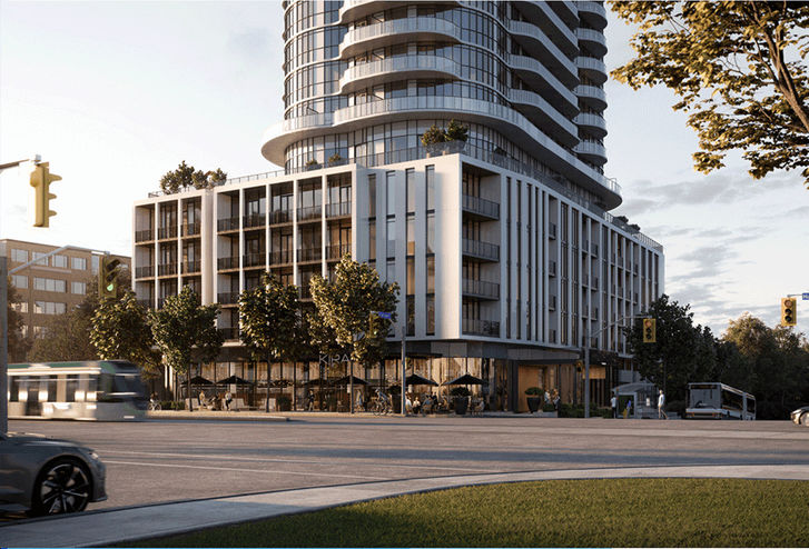 Alba Condos Exterior View of Podium