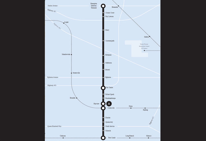 Alba Condos Map Location Along Hurontario LRT