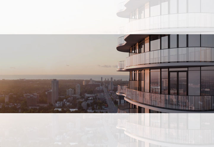 Alba Condos Mississauga Skyline View of Balconies