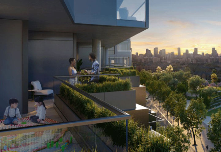 Close Up View of Resident Private Balcony Space at Galleria 02