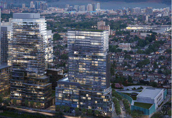 Dusk Skyline View from Galleria on the Park Towers