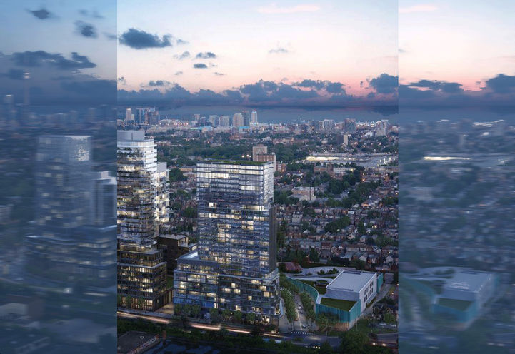 Galleria on the Park Towers Dusk View