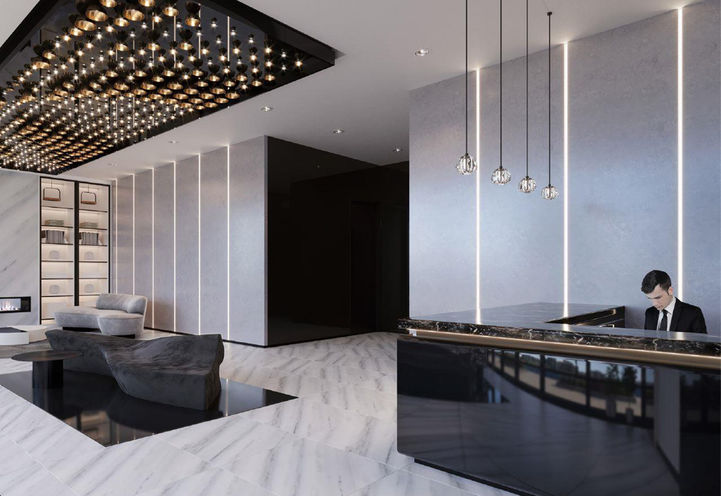 Lobby and Concierge at Galleria 02 Condos