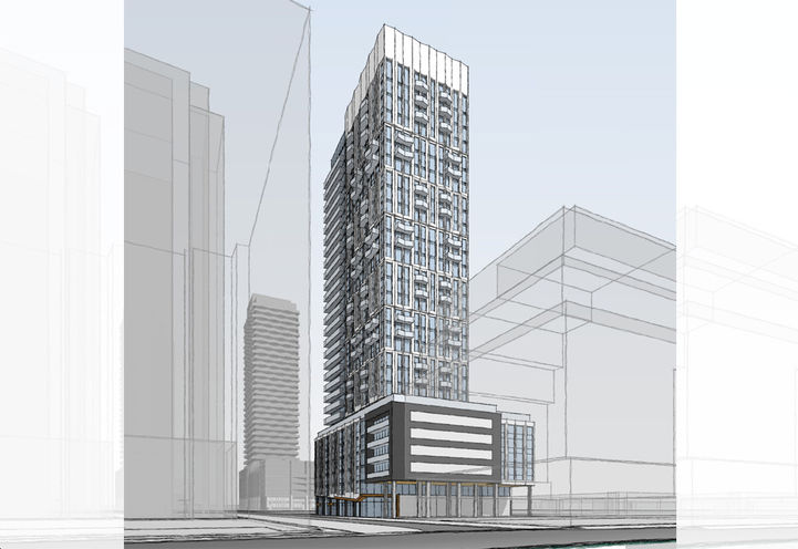 10 Zorra Street Condos Early Artist Concept of Tower Exteriors