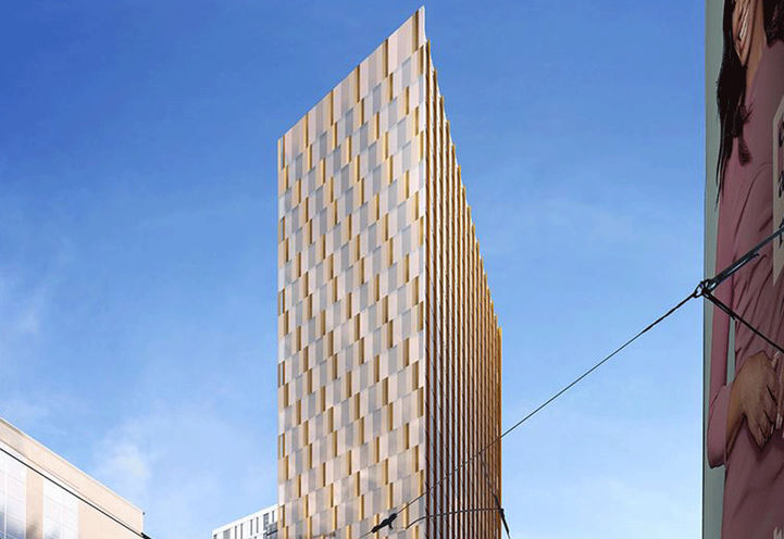 100 Bond Street Condos- Top Angle Exterior View