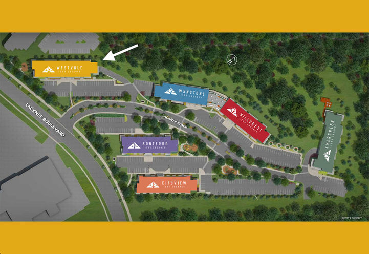 Westvale at Lackner Ridge Aerial View of Community and Location