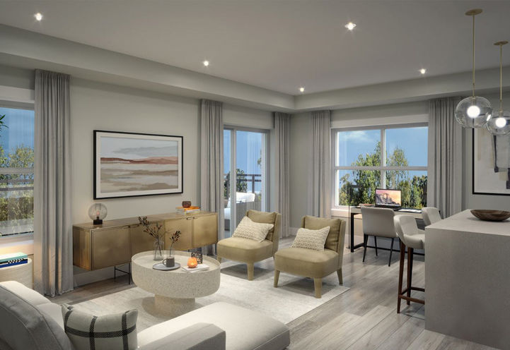 Westvale at Lackner Ridge Suite Interiors Living Space