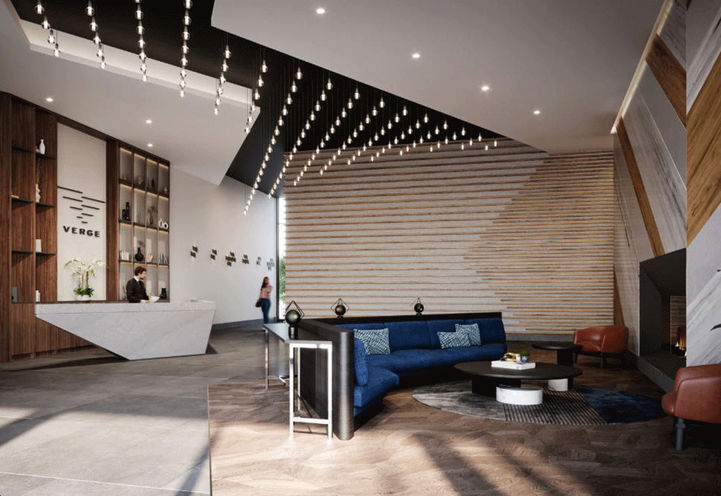 Verge Condos Lobby with 24-Hour Concierge