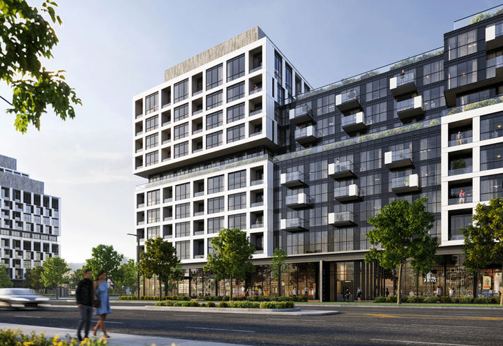 Verge Condos Street Level Exteriors