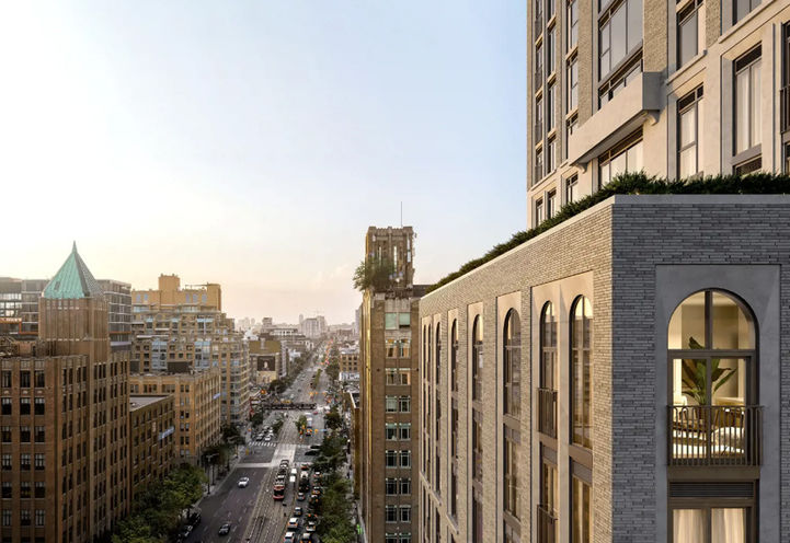 101 Spadina Condos City Skyline View of Exterior Upper Levels