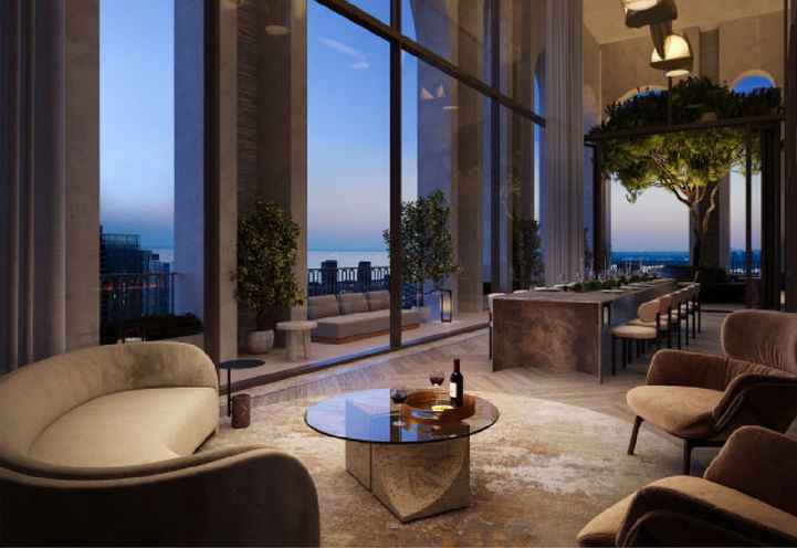 101 Spadina Condos Penthouse Level Lounge