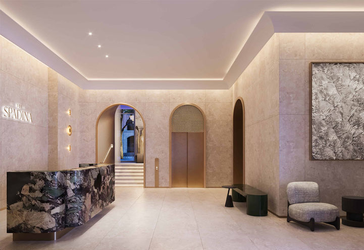 101 Spadina Condos Resident Lobby and Concierge