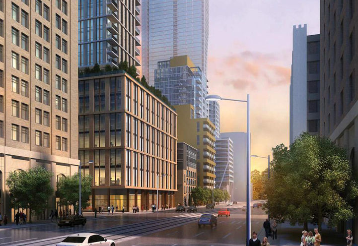 Street View of 101 Spadina Condos Original Design