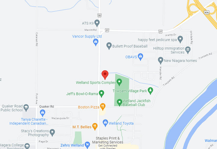 1030 Niagara Street Towns Map View of Project Location