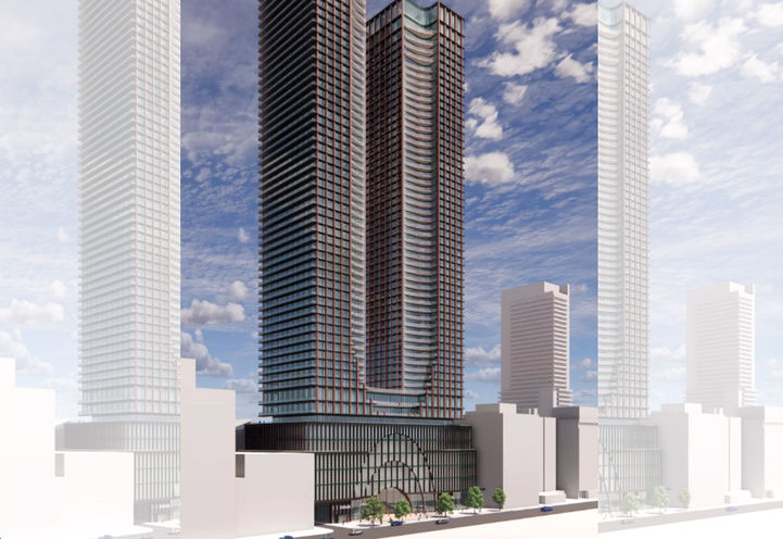 110 Eglinton Avenue East Condos View of New Tower's Exterior Design