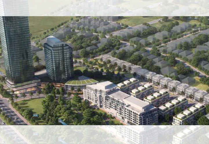 Yonge and Bernard Condos Aerial View of Community