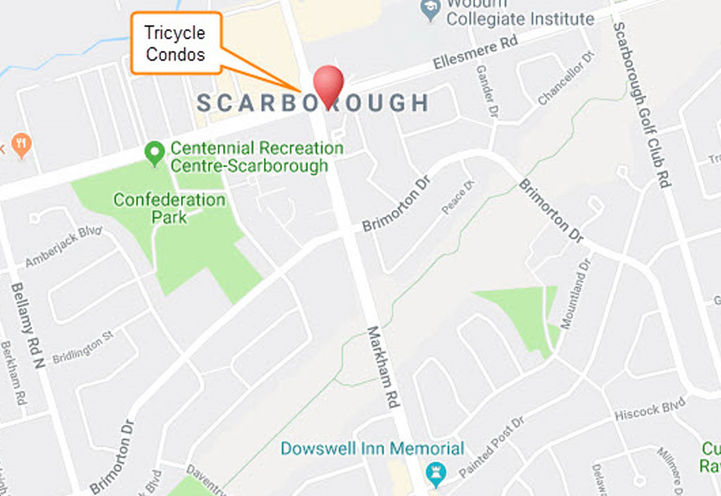 Tricycle Condos Future Location