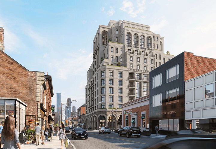 1140 Yonge Street Condos Alternate Exterior View of Street and Building