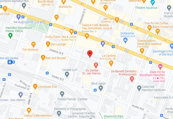 117 Jackson Street East Condos Map View of Project Location