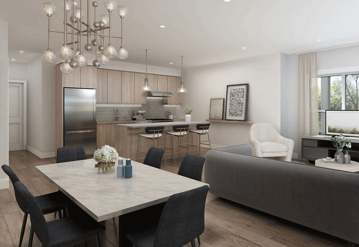 Lackner Ridge Condos-Living Room and Kitchen Suite Interior