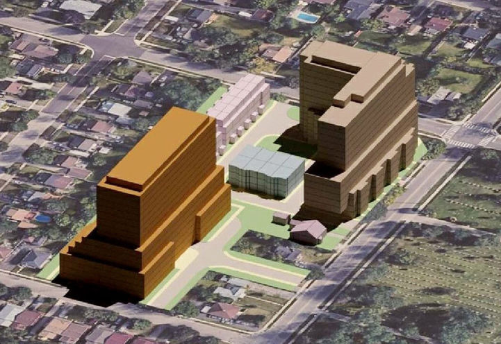 126 Church Street East Condos Aerial View of Buildings