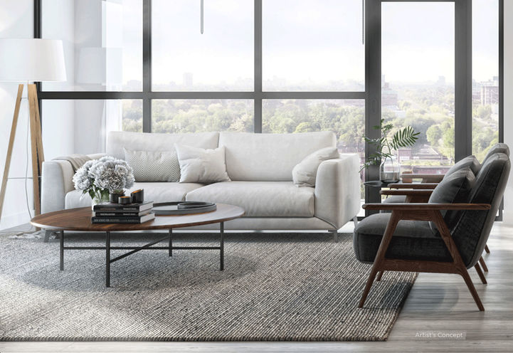 Living Room Suite Interior at Elevate Condos