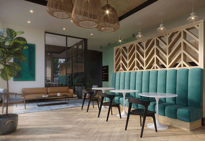 Lobby with Communal Sitting Area at Elevate Condos