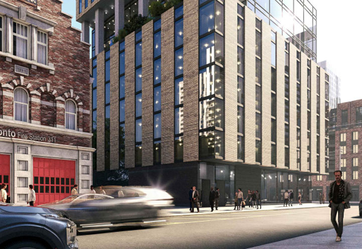 1366 Yonge Street Condos Street Level View of Podium