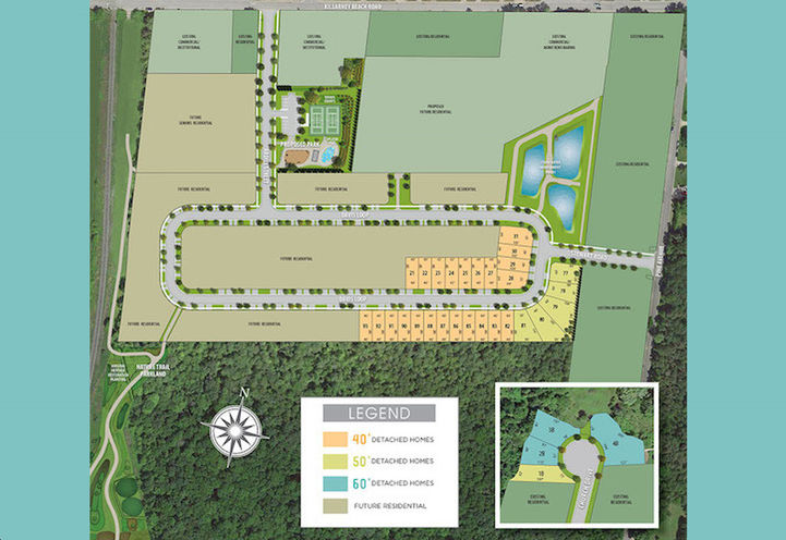 Harbourview Homes Aerial View of Site Plan