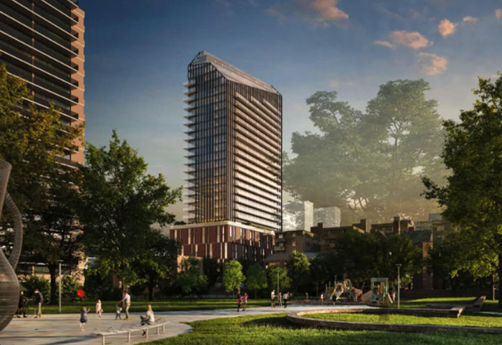 145 St George Street Condos Exterior Tower View From Park