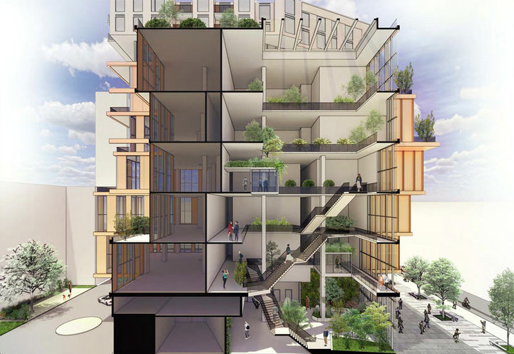 150 Eglinton East Condos Cross Section View of Lower Levels