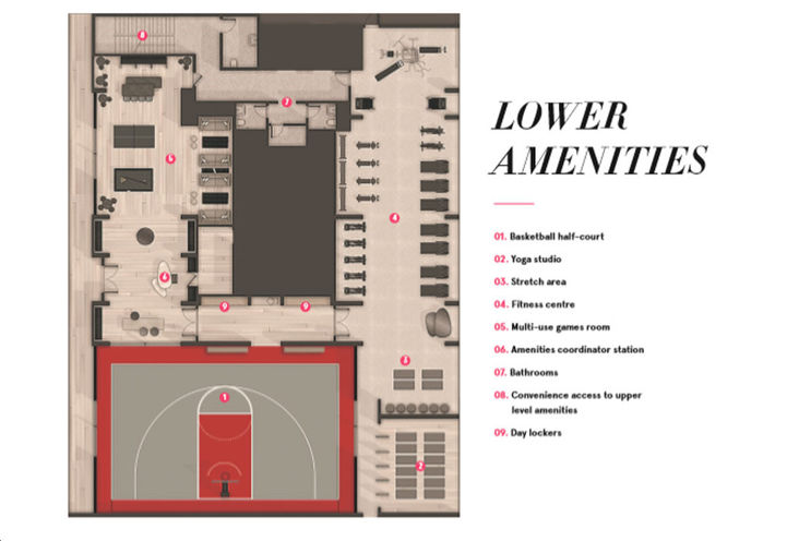 Lower Floor Amenities at Exchange District Condos