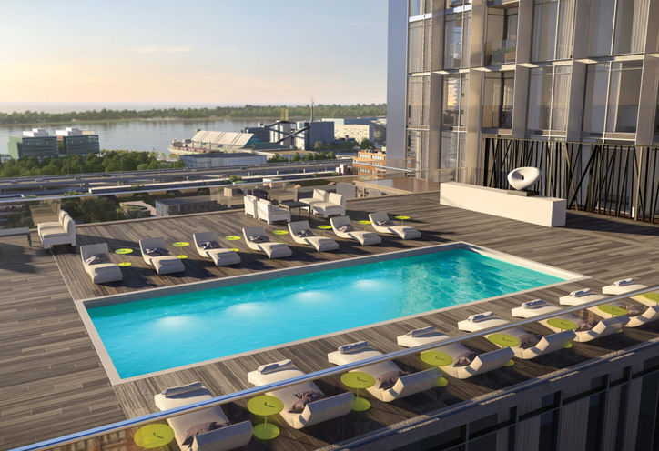 St. Lawrence Condos / 158 Front Condos Rooftop Terrace