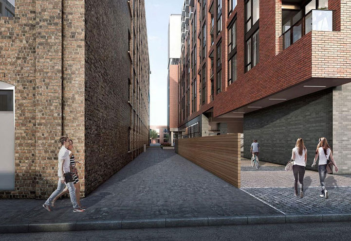Laneway at 170 Spadina Condos