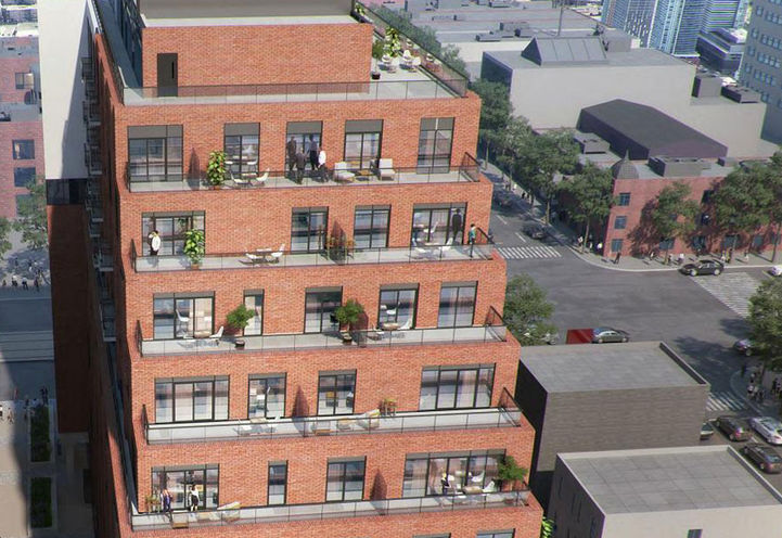 Looking at the Terraces and Balconies at 170 Spadina Condos