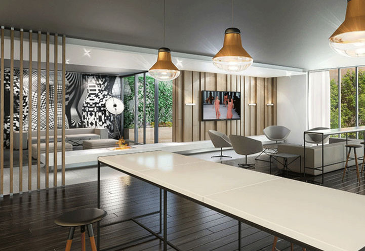 Lounge and Party Room at 170 Spadina Condos