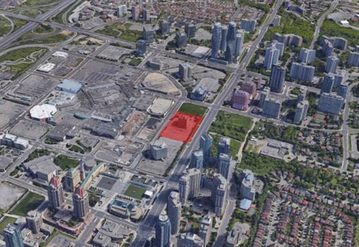 EXS Condos Aerial Satellite View of Project Location