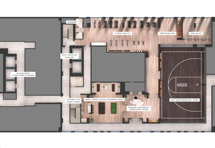 EXS Condos Building  Amenity Map