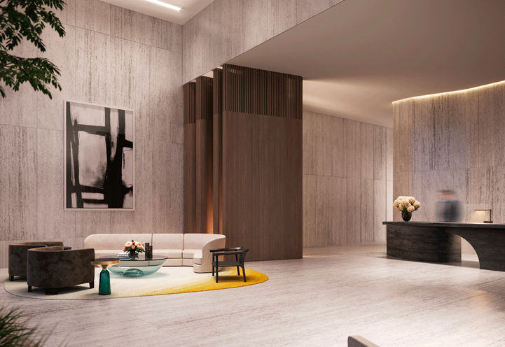 EXS Condos Interior View of Lobby