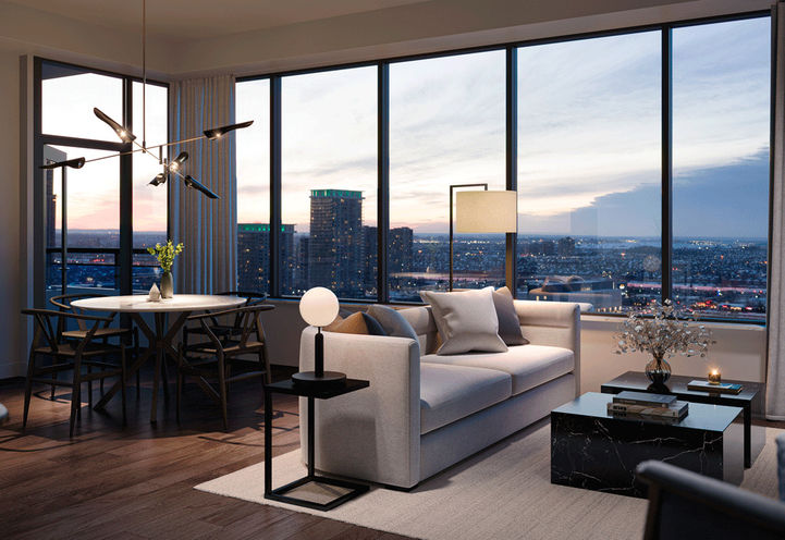 EXS Condos Living & Dining Room Interior