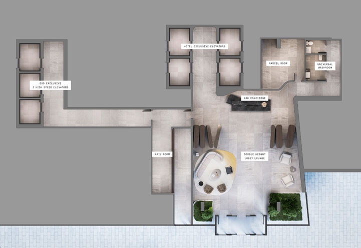 EXS Condos Lobby Map