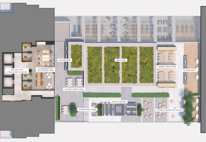 EXS Condos Map of Amenities