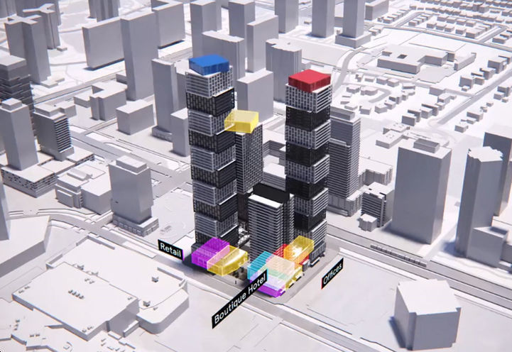 EXS Condos - Massing Diagram of Exchange District Community