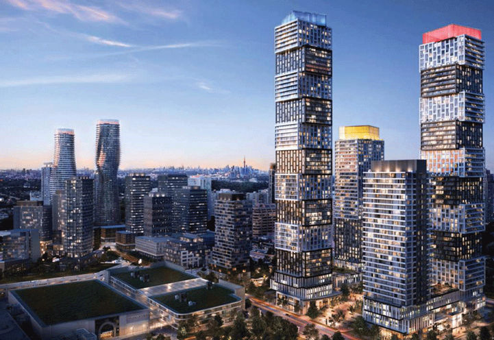 EXS Condos Skyline View of Exchange District Community