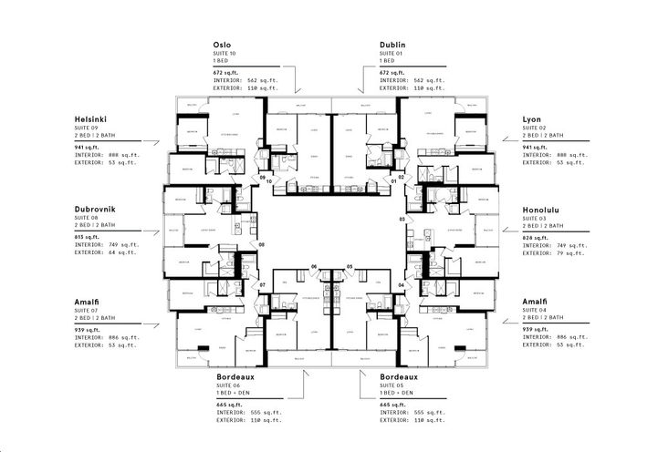 EXS Condos Typical Floor Keyplate