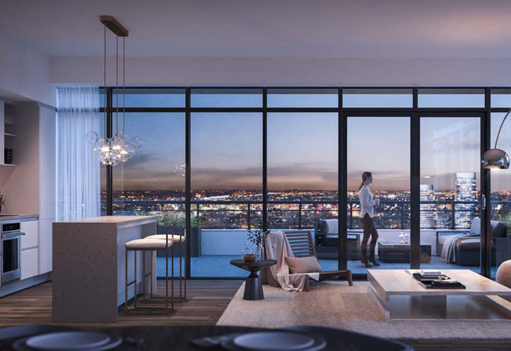 EXS Condos View of Open Concept Suite Interiors