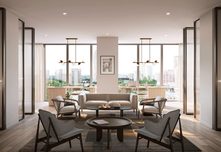 EXS Condos Working Space Amenity Interior