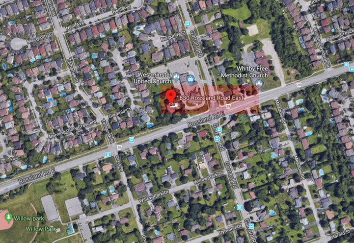 Future Location of 1830 Rossland Road East Condos